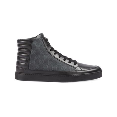 scarpe gucci uomo alte nere|sneakers gucci su farfetch.